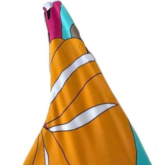 Trina Turk Gemini Plunge Neck Printed One Piece Swimsuit In Multi Color 10 NWT - Picture 3 of 16